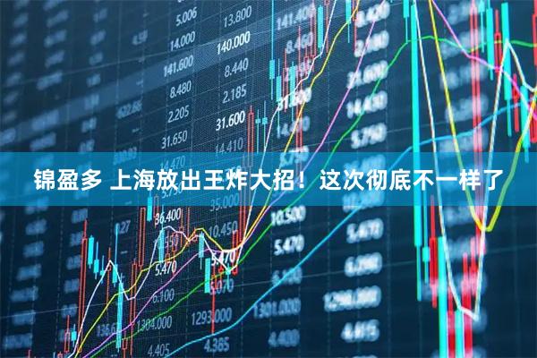 锦盈多 上海放出王炸大招！这次彻底不一样了