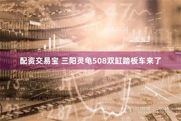 配资交易宝 三阳灵龟508双缸踏板车来了