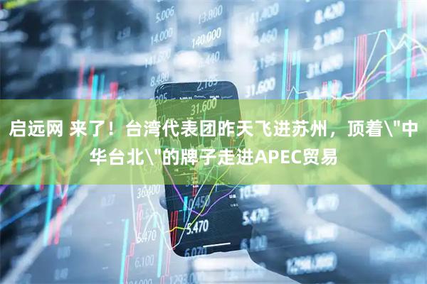 启远网 来了！台湾代表团昨天飞进苏州，顶着