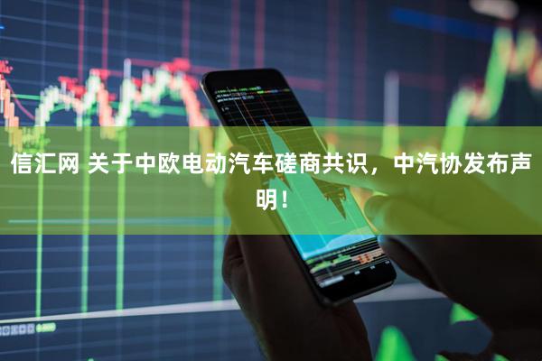 信汇网 关于中欧电动汽车磋商共识，中汽协发布声明！