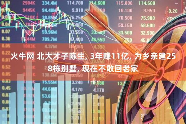 火牛网 北大才子陈生, 3年赚11亿, 为乡亲建258栋别墅, 现在不敢回老家